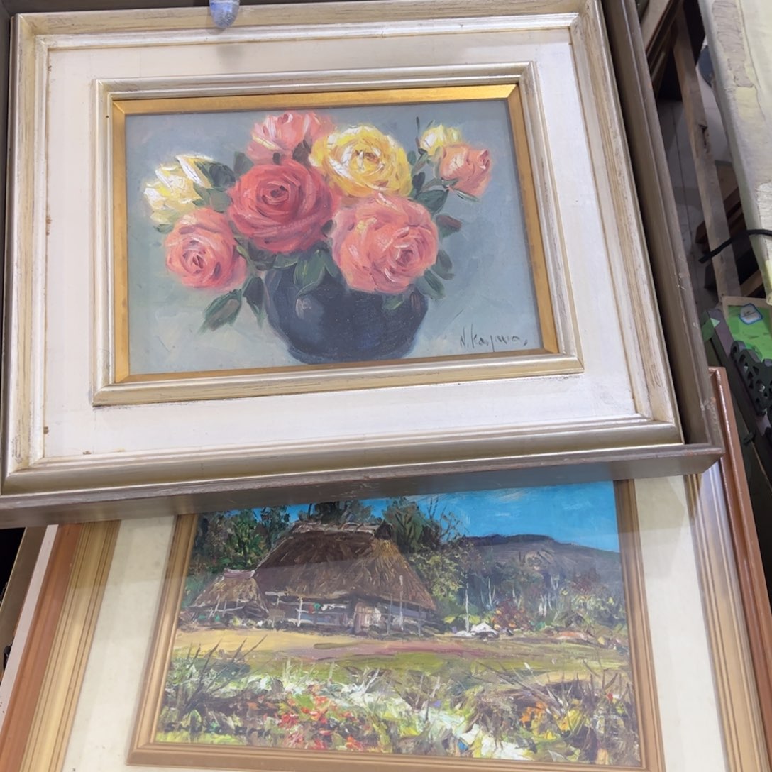 久***居绘画屏风框画茶空间设计