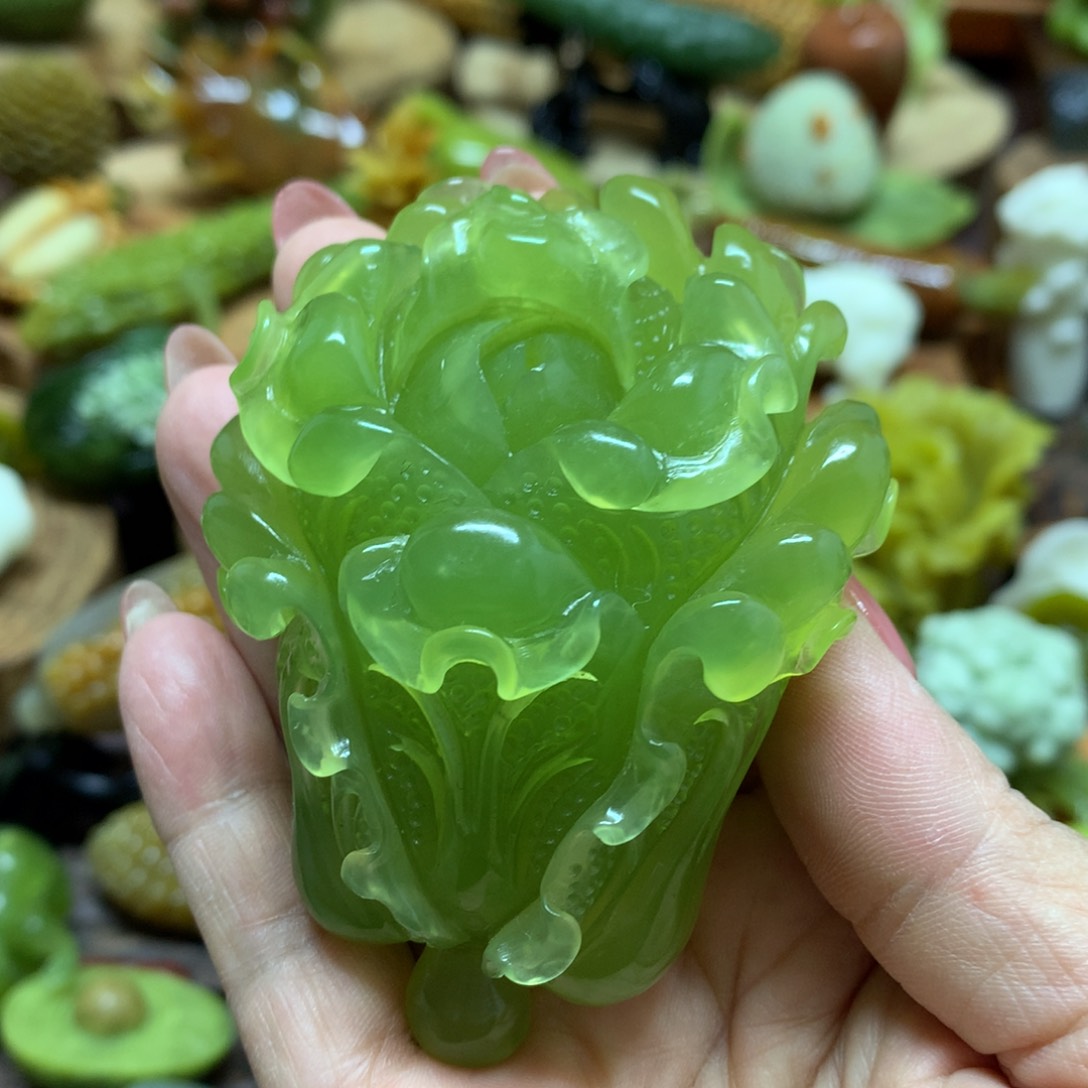 未镶嵌蛇纹石玉手把