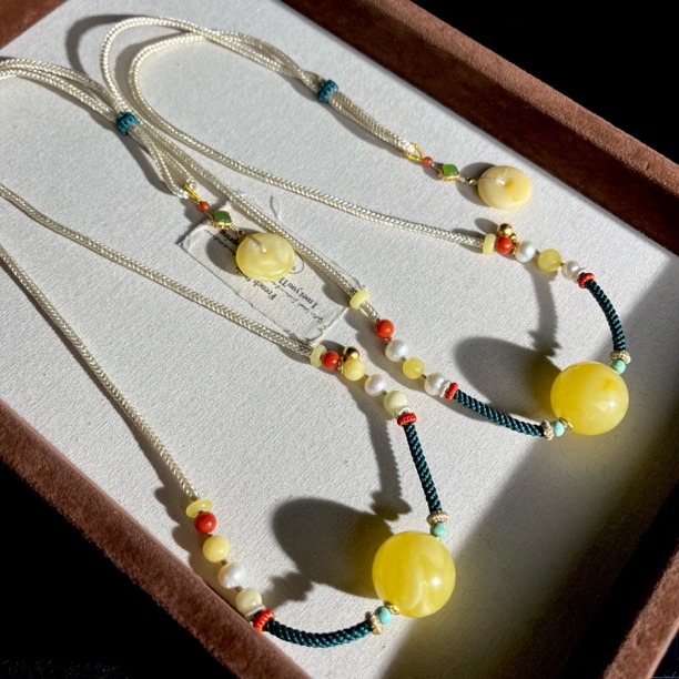 【大鱼甄选】俄料白花蜜DIY编绳吊坠QSY28多样性发其一