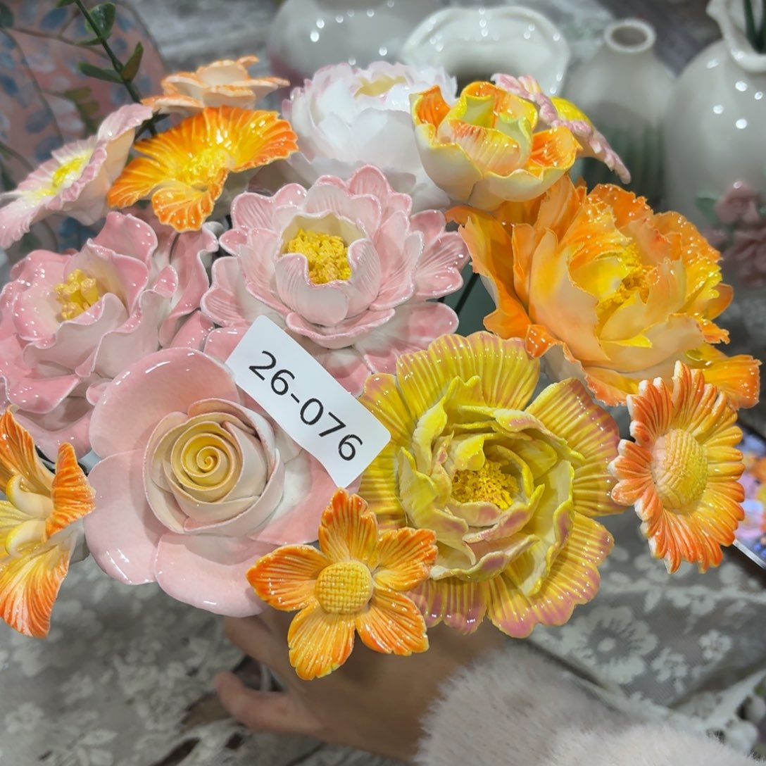 陶瓷花，拍满20发货，退款拉黑，2676