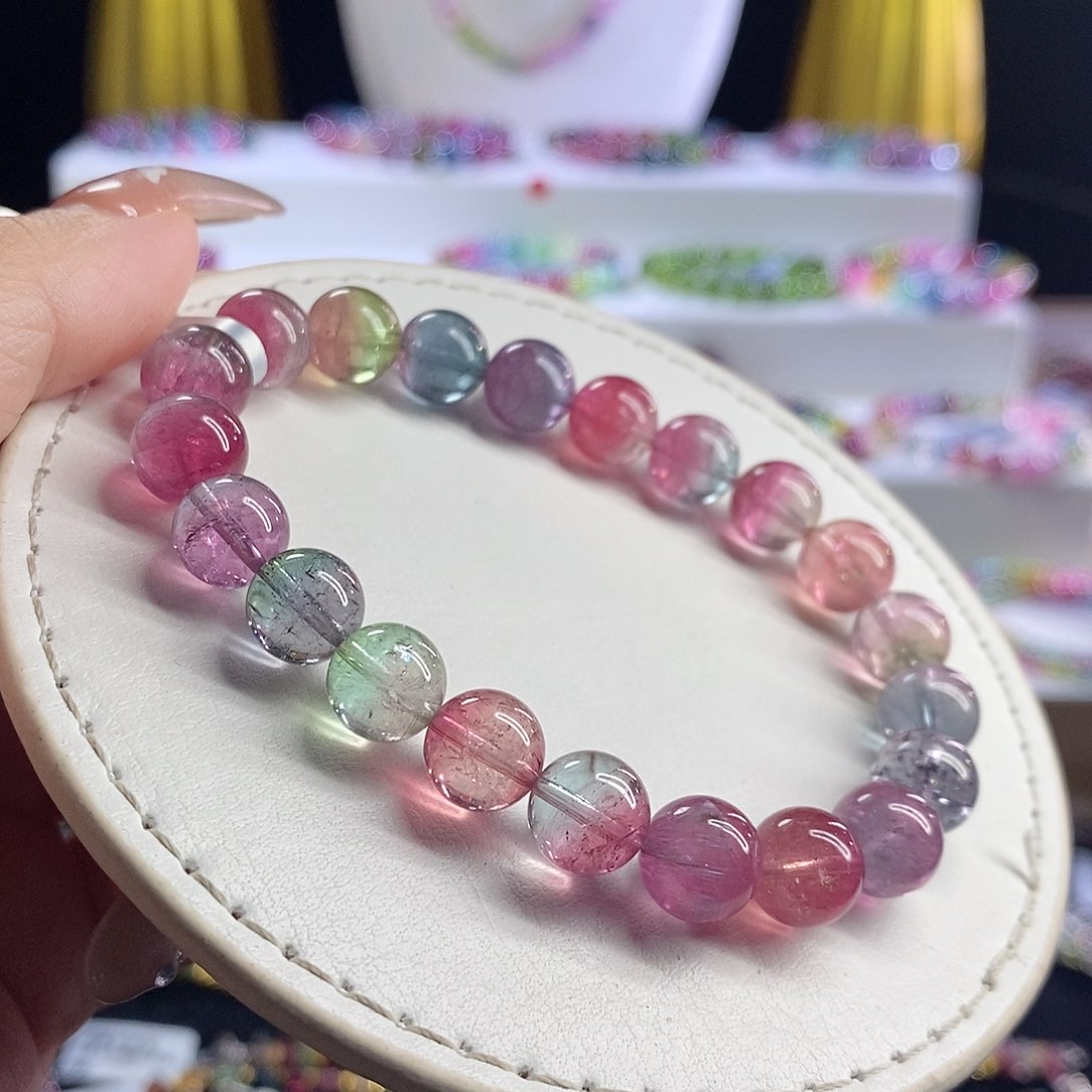 未镶嵌手链碧玺西瓜