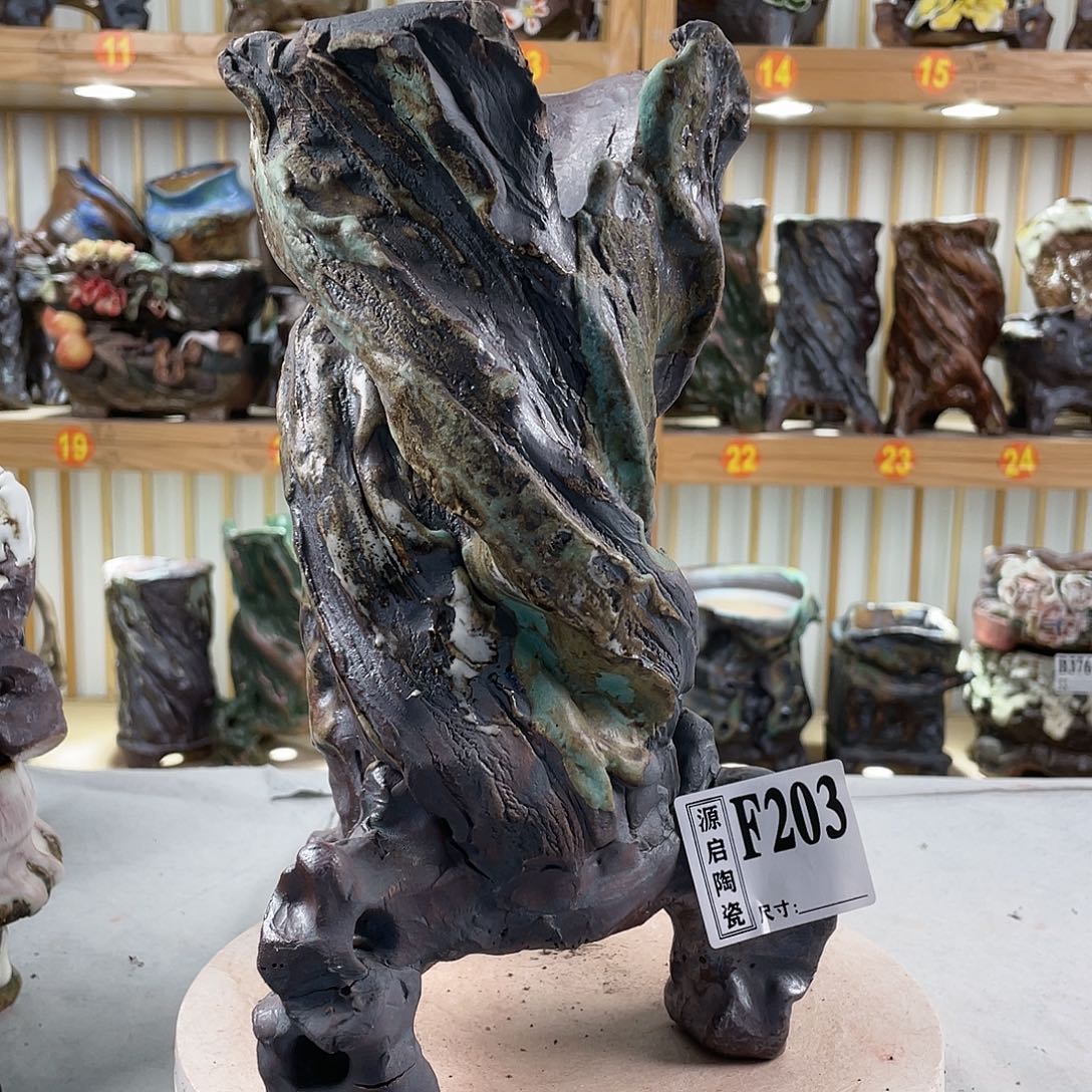 紫砂花盆手工制作默认微瑕203