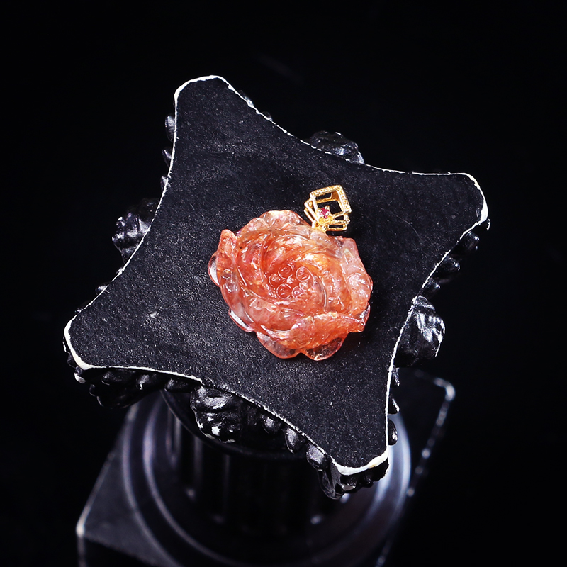 18K金太阳花花吊坠-多样性发其一