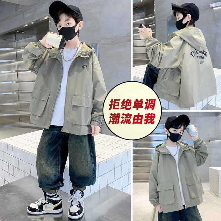 童装男童春装外套春秋款2025新款男孩中大童风衣儿童春季洋气炸街