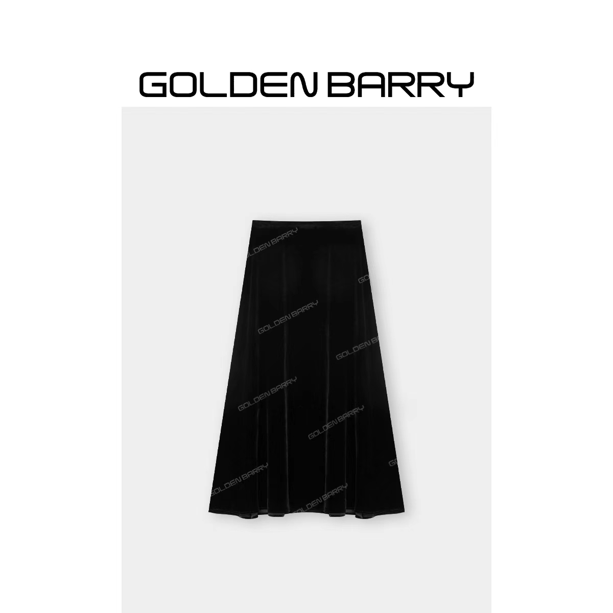 GOLDENBARRY|310244真丝丝绒半裙