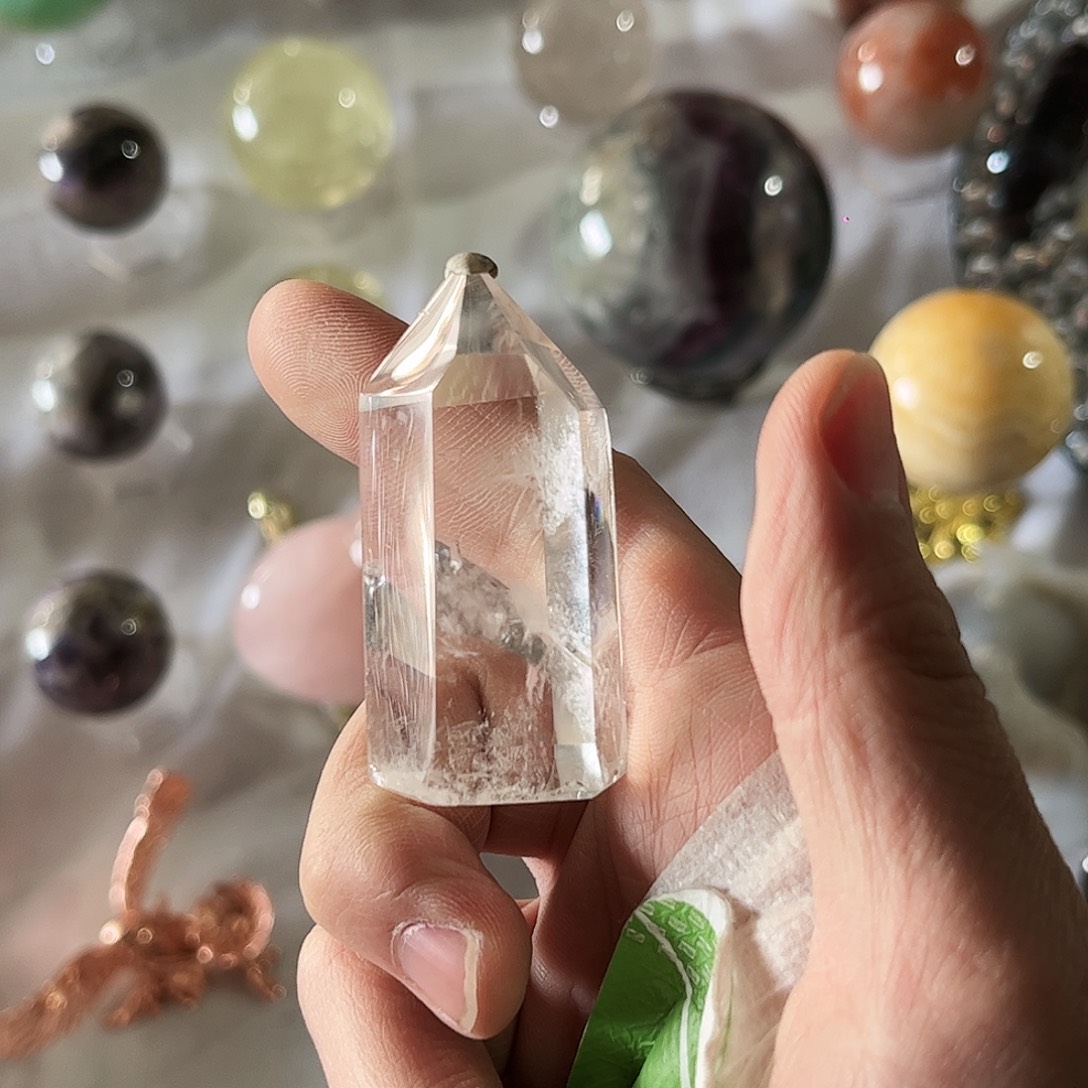 水晶天然水晶银S925镶嵌