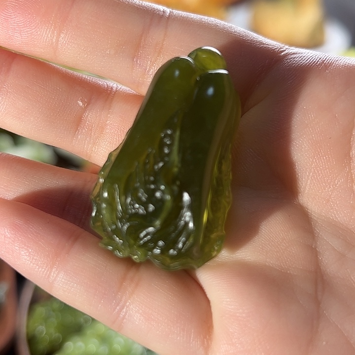 蛇纹石玉小白菜合金