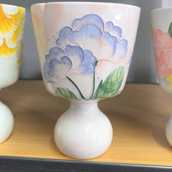 手绘高温釉下彩陶瓷五**醺