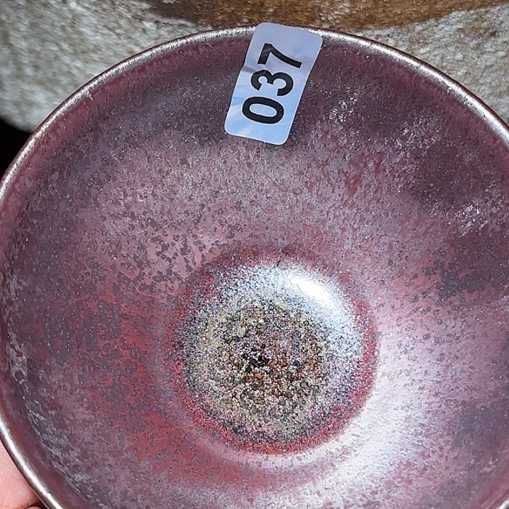 茶盏琢泥窑柴烧开窑