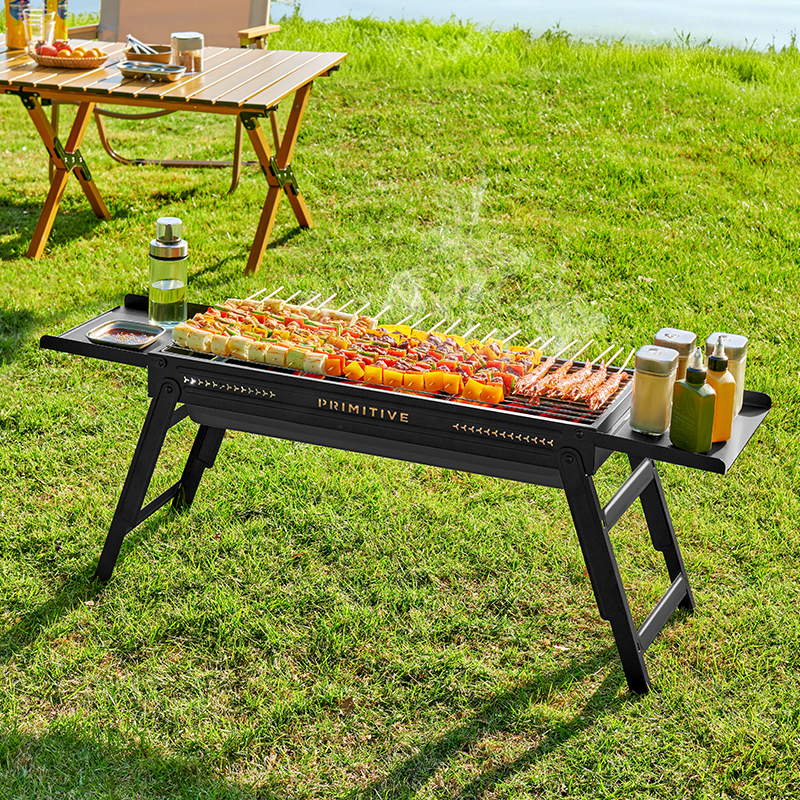 【原始人小宴烧烤炉】小型家用烧烤架户外露营便携不锈钢烤肉碳烤炉