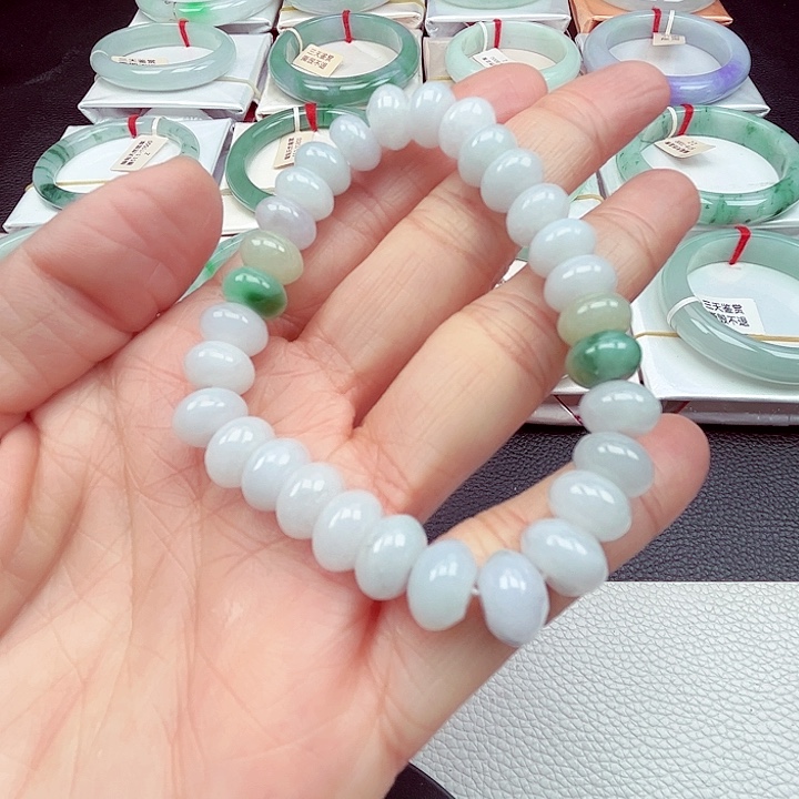 翡翠未镶嵌手串天然缅甸翡翠