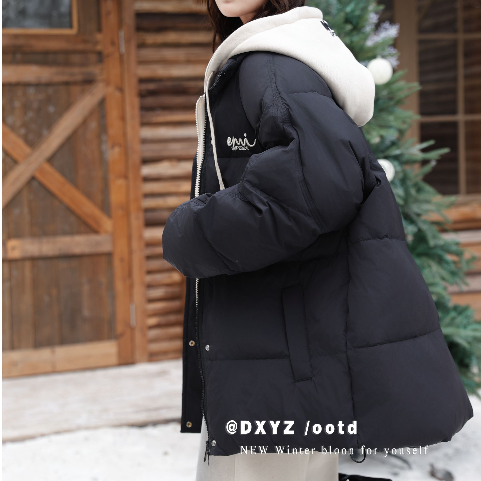 东2024【X】12月21日 男童女童时尚黑色潮版羽绒服6207-