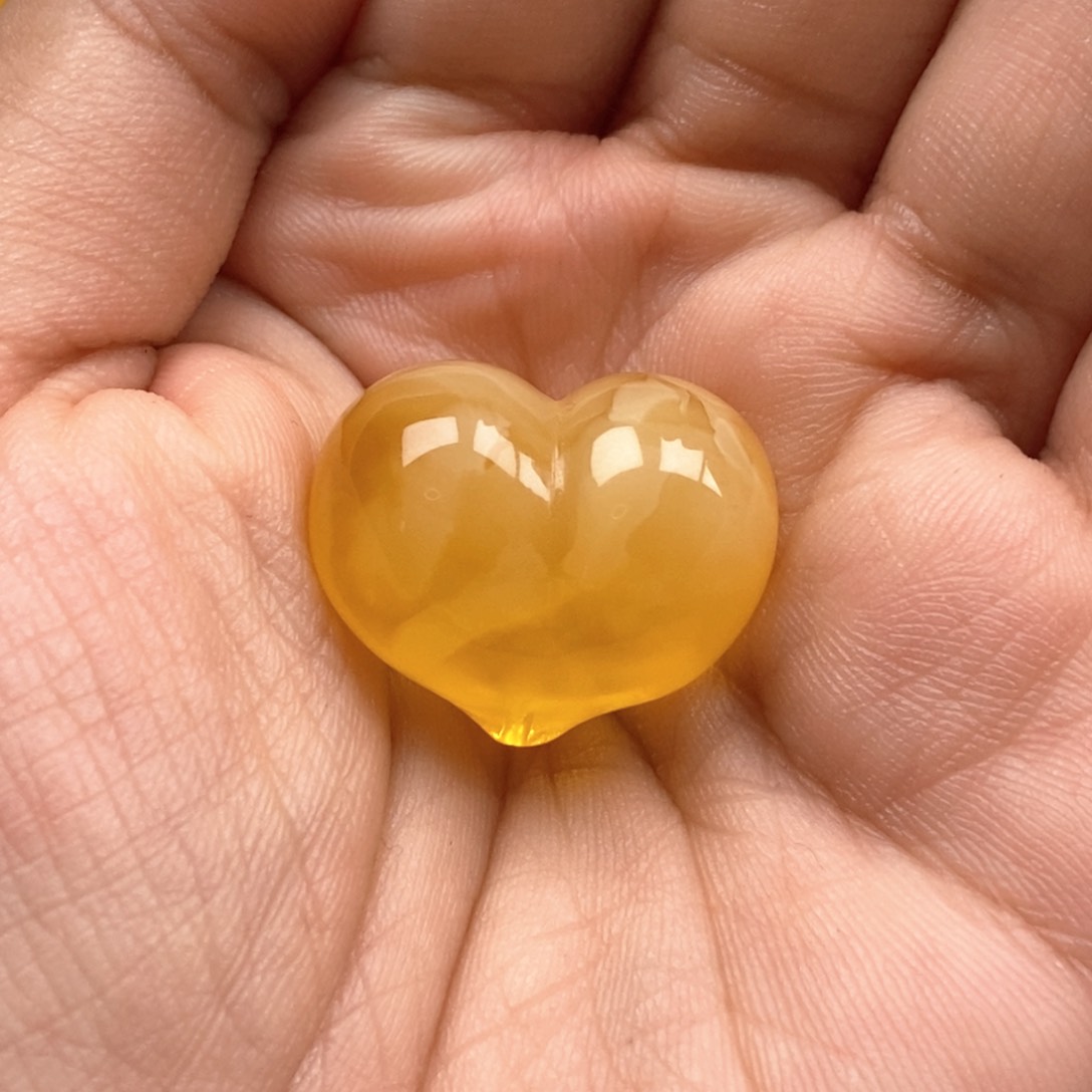 裸石琥珀未镶嵌蜜蜡屁桃