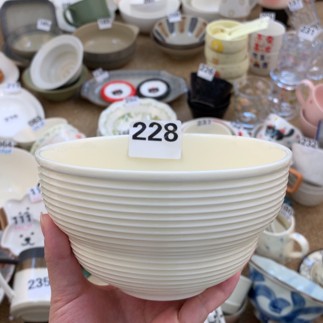 6英寸拉丝奶黄色葫芦娃汤面碗1个装