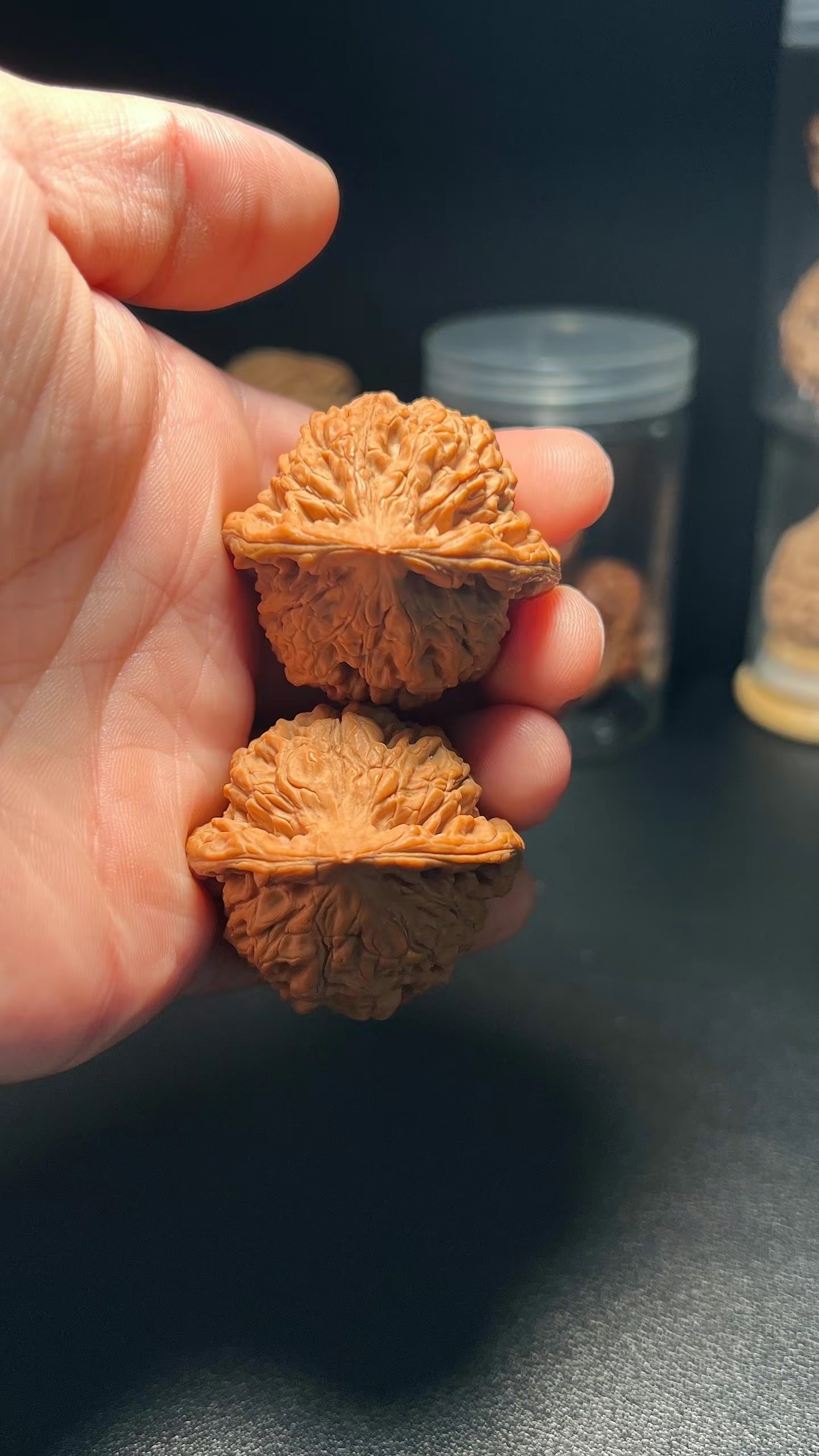 文玩核桃,白狮子三棱.