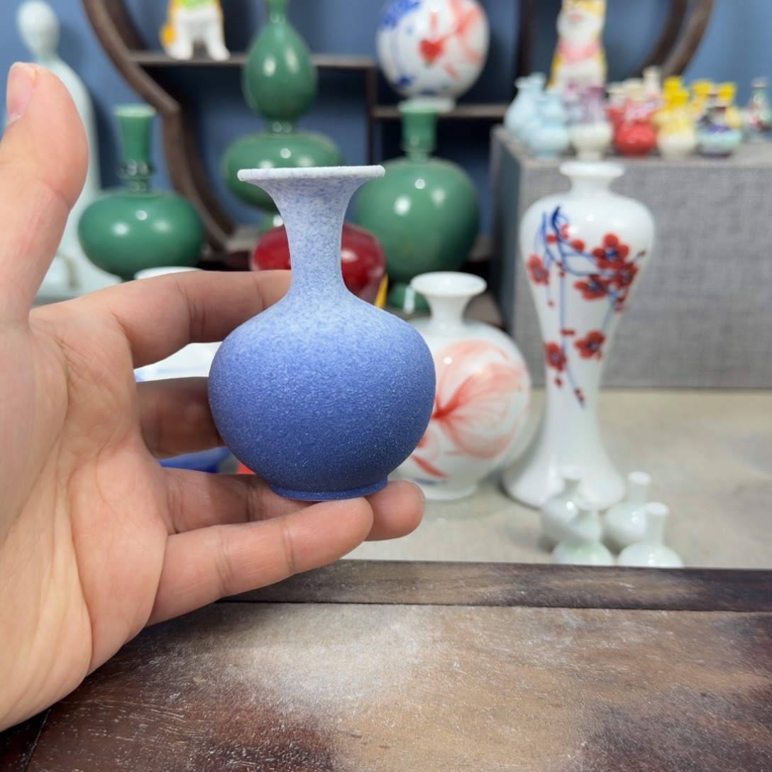 陶瓷手工小花器摆件
