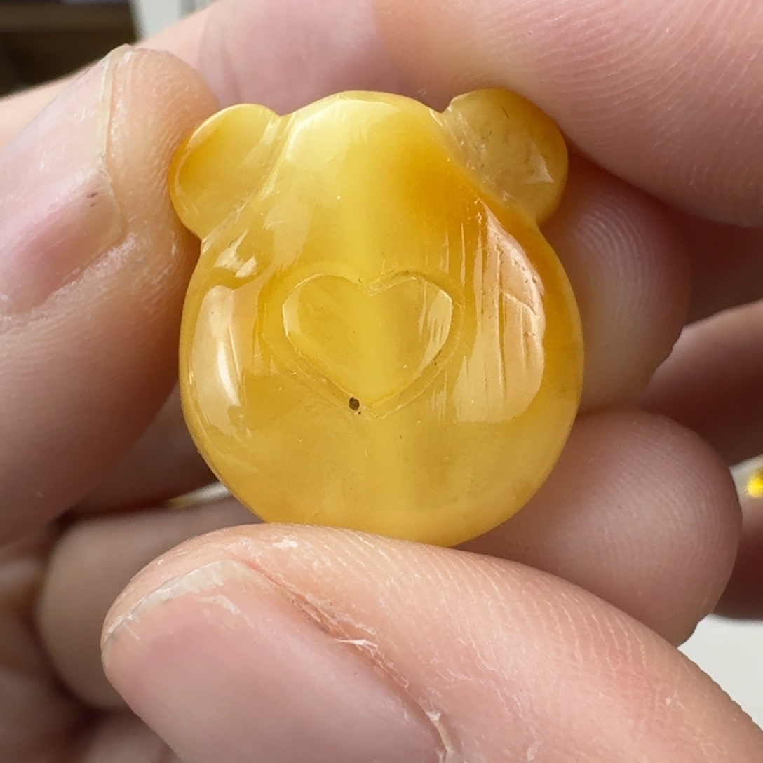 蜜蜡未镶嵌珠宝奇石全品 21.2×18.4×6.5mm