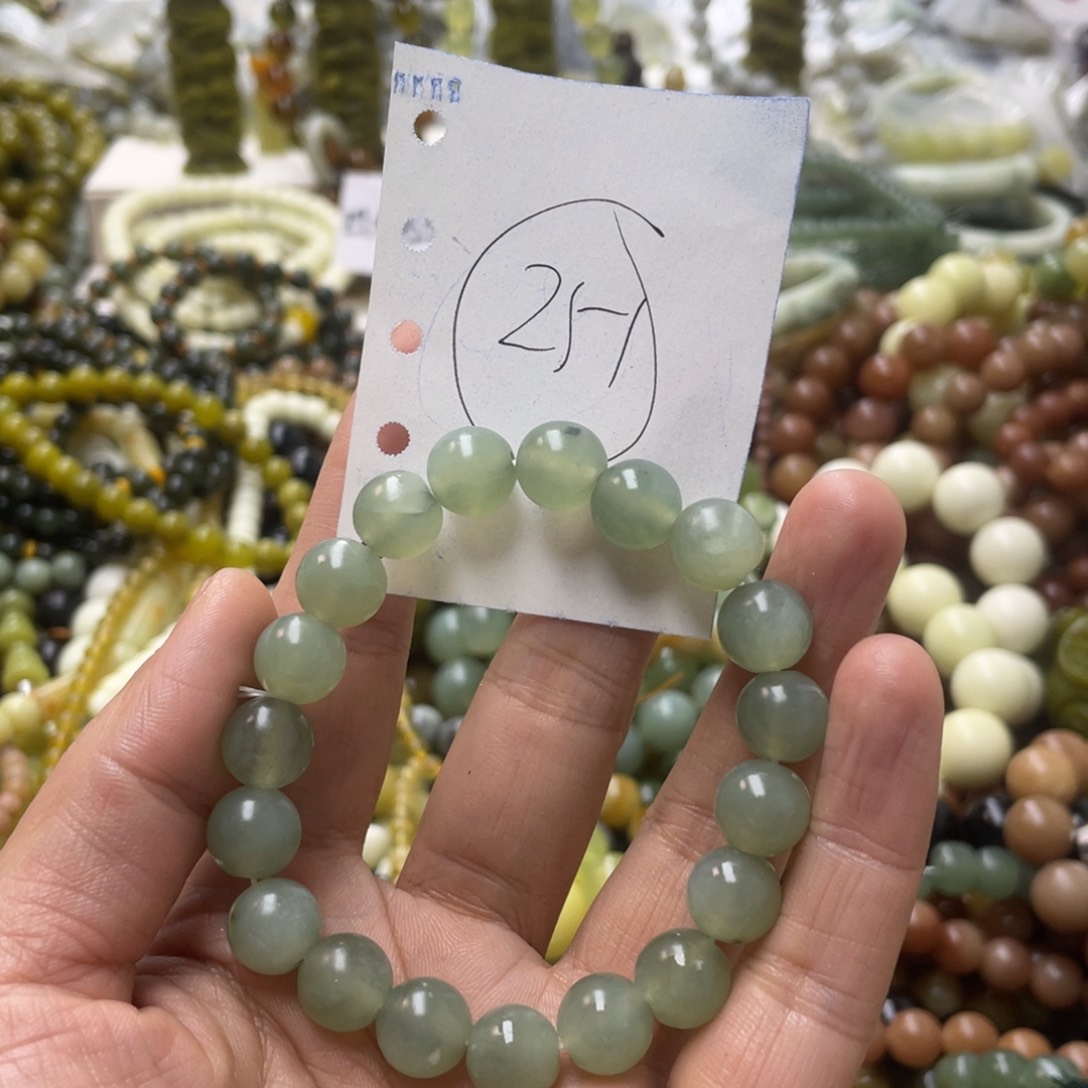 蛇纹石玉手链未镶嵌