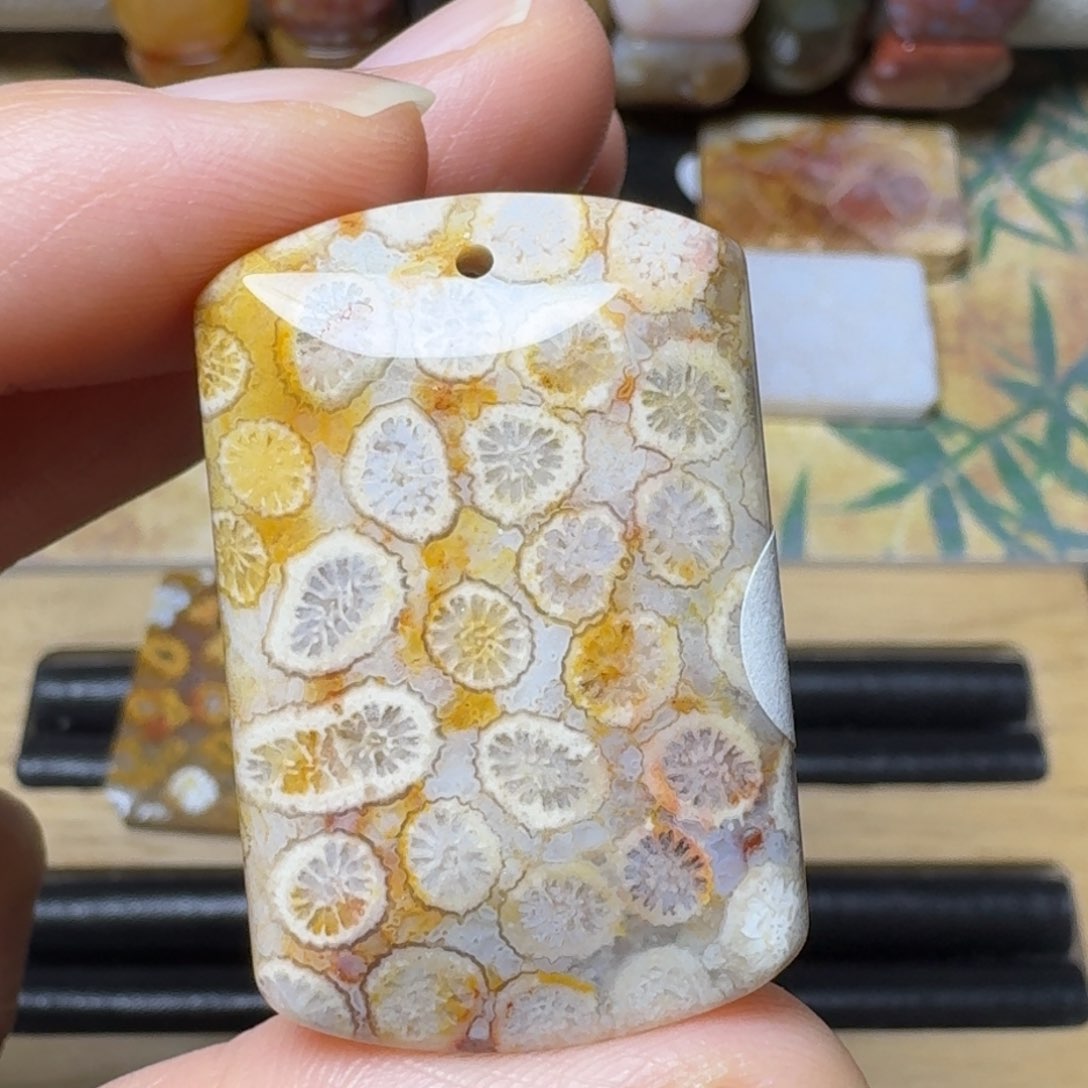 硅化玉柠檬片本片未镶嵌