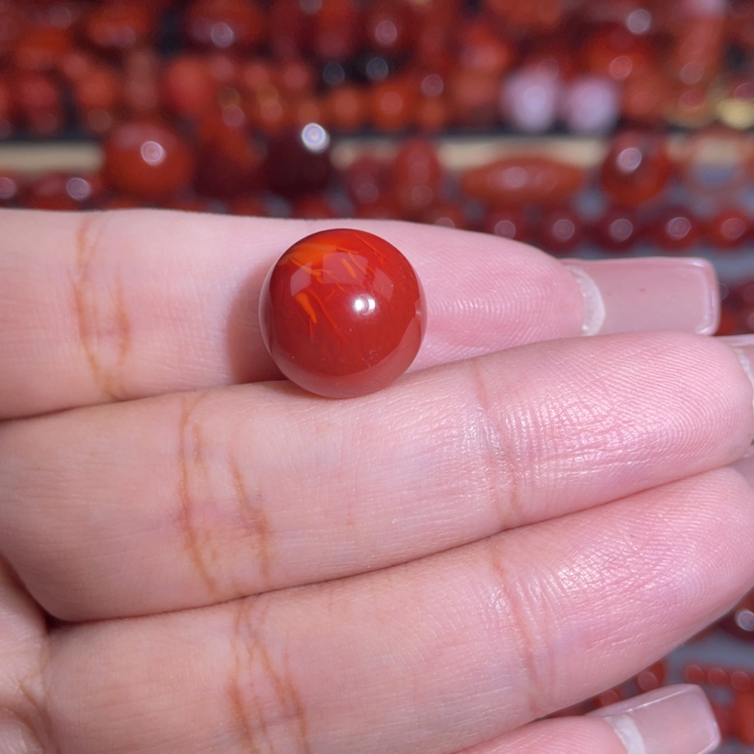 c***i南红玛瑙未镶嵌圆珠