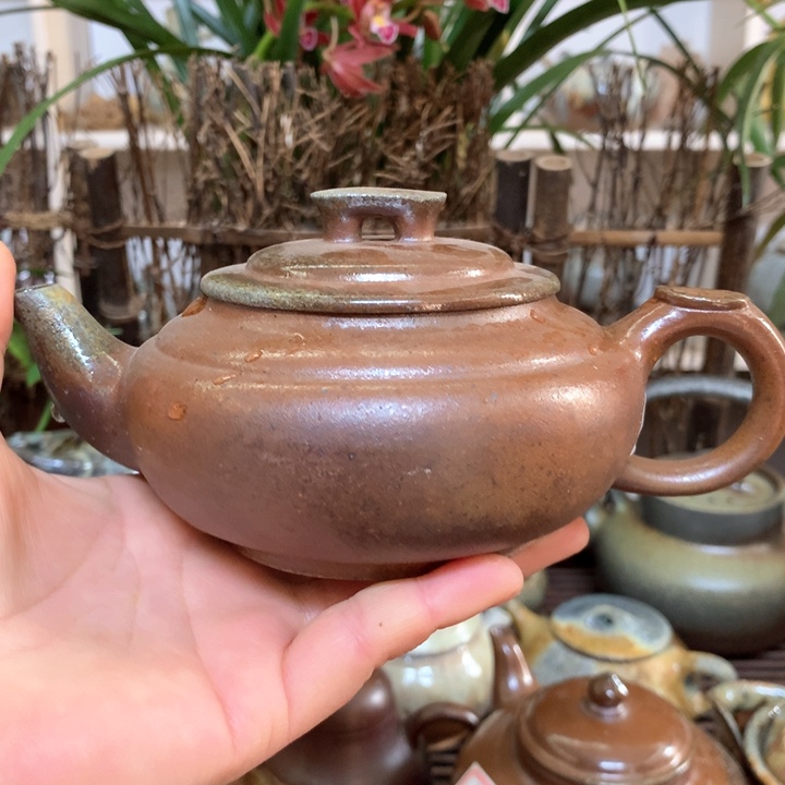 紫砂茶壶纯自然高温无釉裸柴烧
