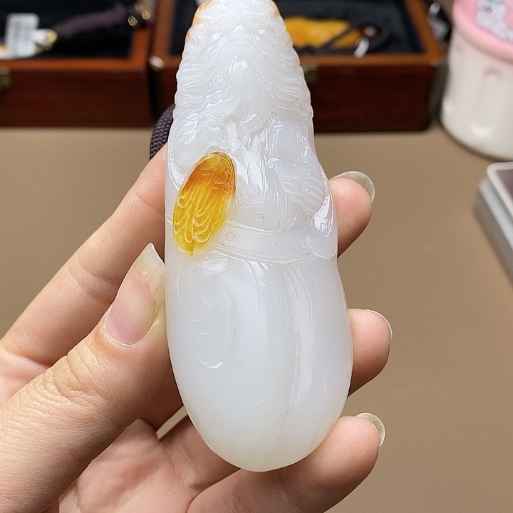 和田玉挂件未镶嵌王****王F