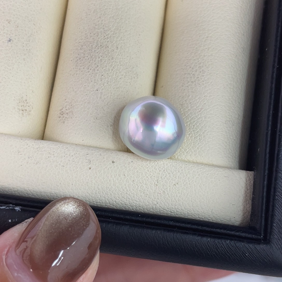 定制海水珍珠未镶嵌裸珠澳白11.9mm