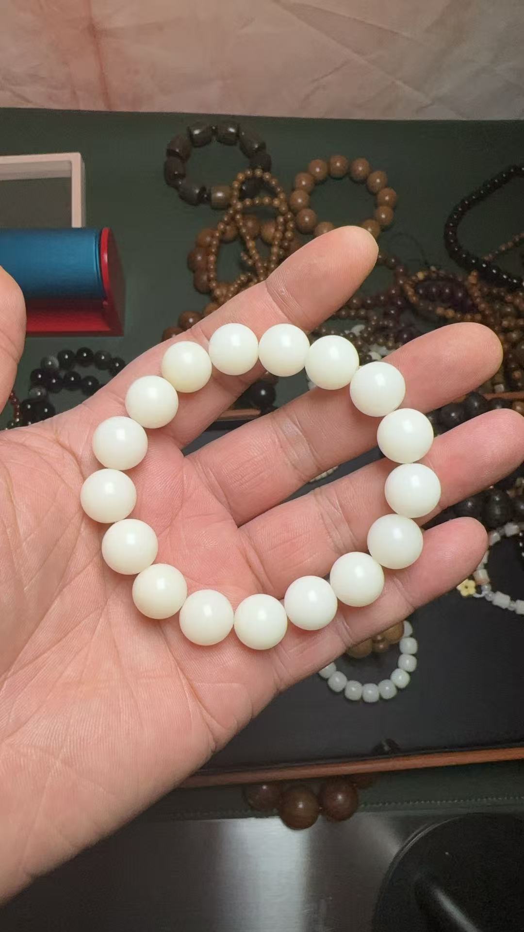 白玉菩提1.2圆形手串