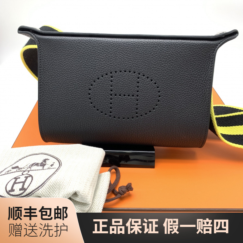 99新 Hermes/爱马仕 爱马仕黑色斜挎包21/10019121奢侈 单肩 经典