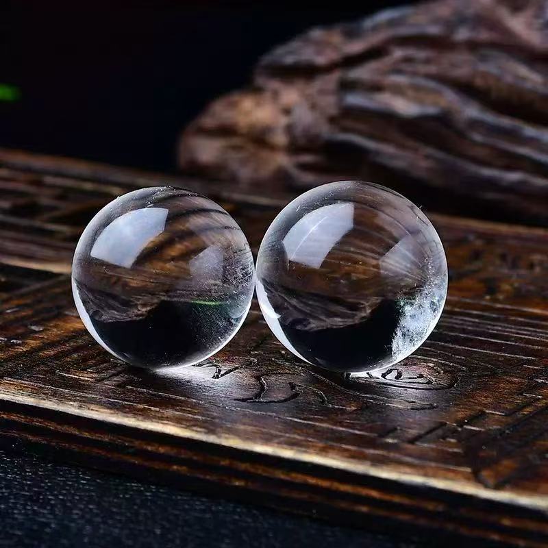 天然白水晶七星阵摆件适合家居玄关客厅办公桌装饰