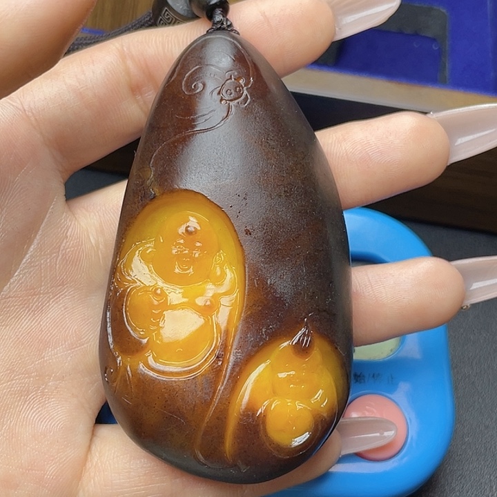 和田玉挂件未镶嵌海*T