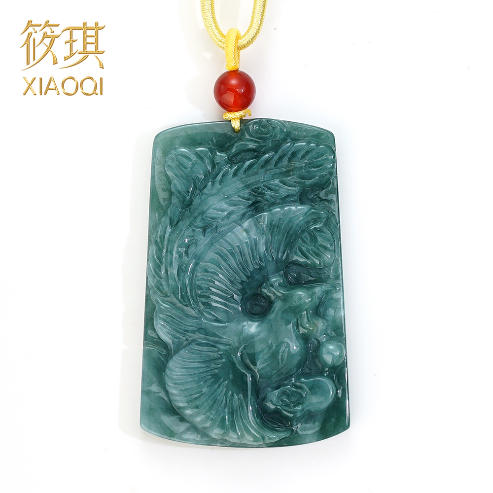 孤品翡翠凤凰牌挂件11702（Joyce娇姐）