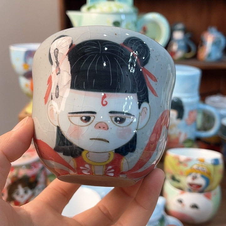 陶景德镇釉下手绘陶瓷 