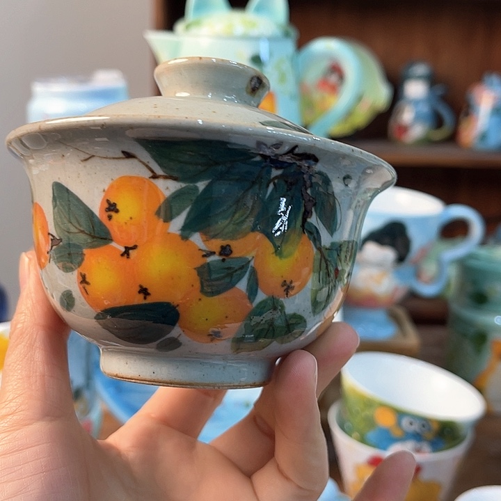 陶景德镇釉下手绘陶瓷 