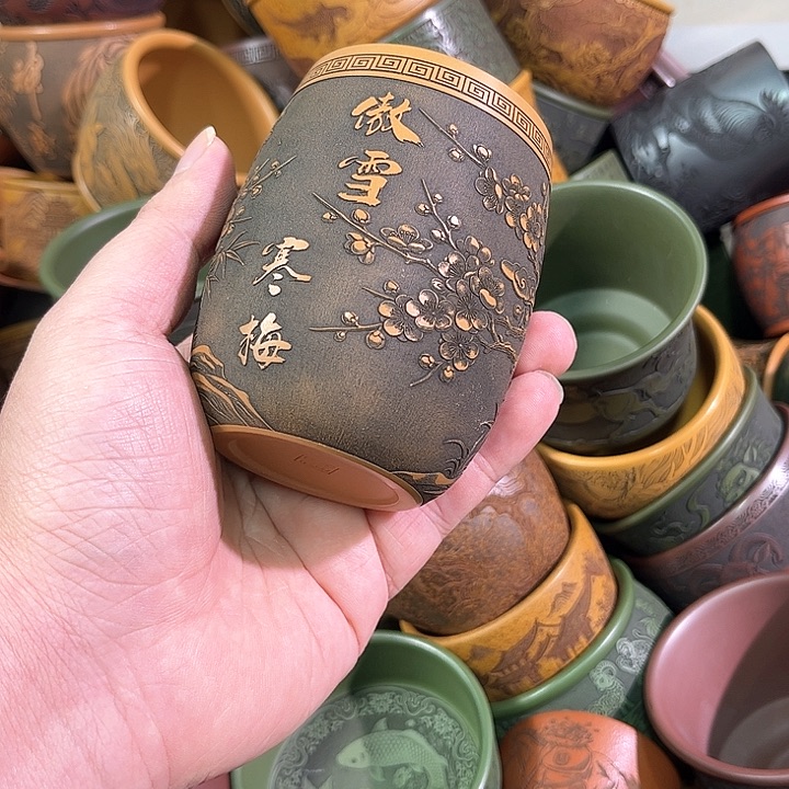 茶杯紫砂全手工紫砂主人杯