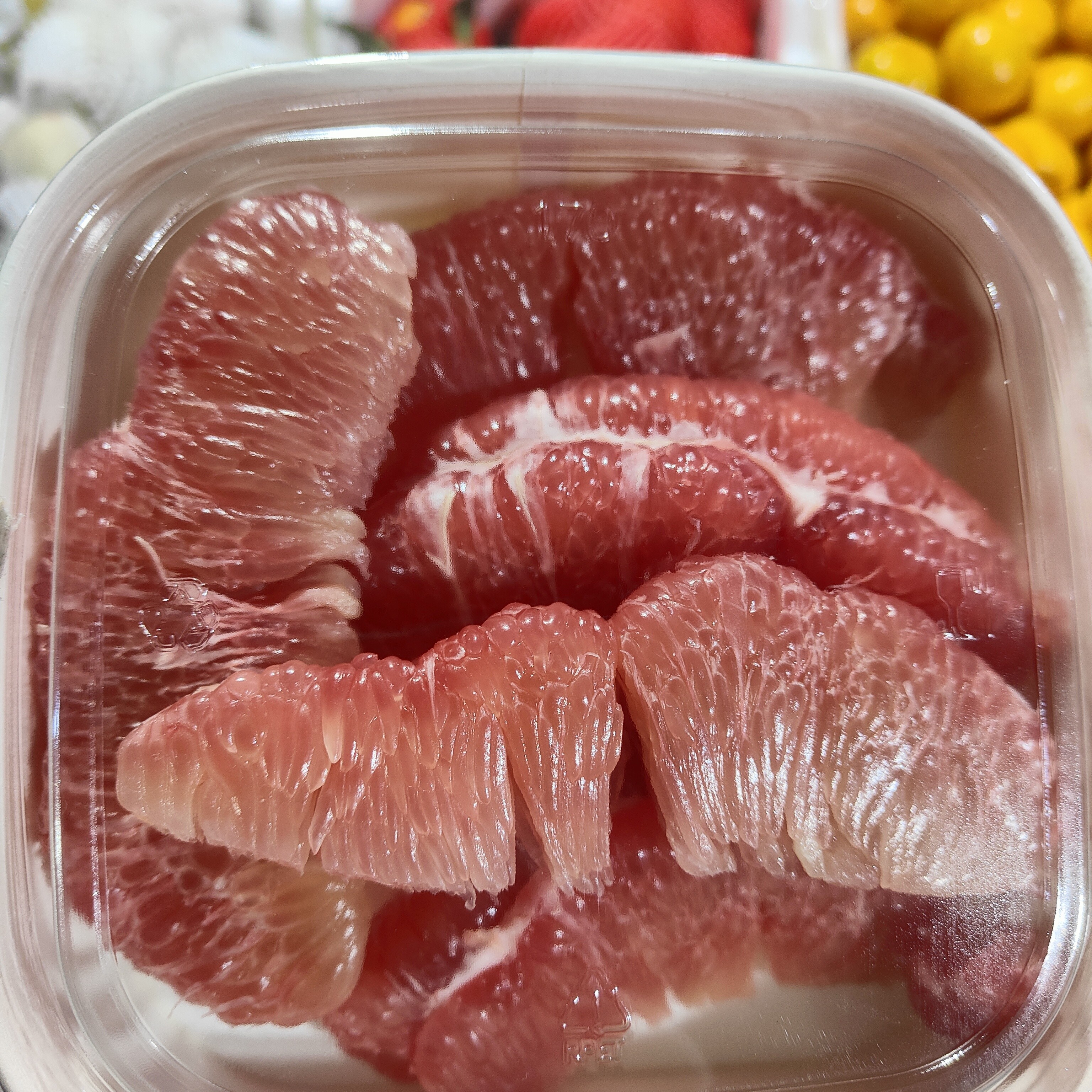 果切去皮红柚果肉/一盒一斤左右