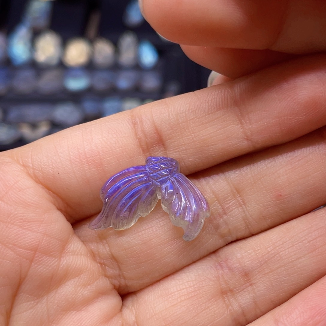长石未镶嵌裸石璽*鱼尾