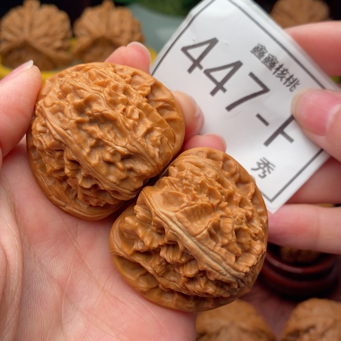 文玩核桃把件白狮41