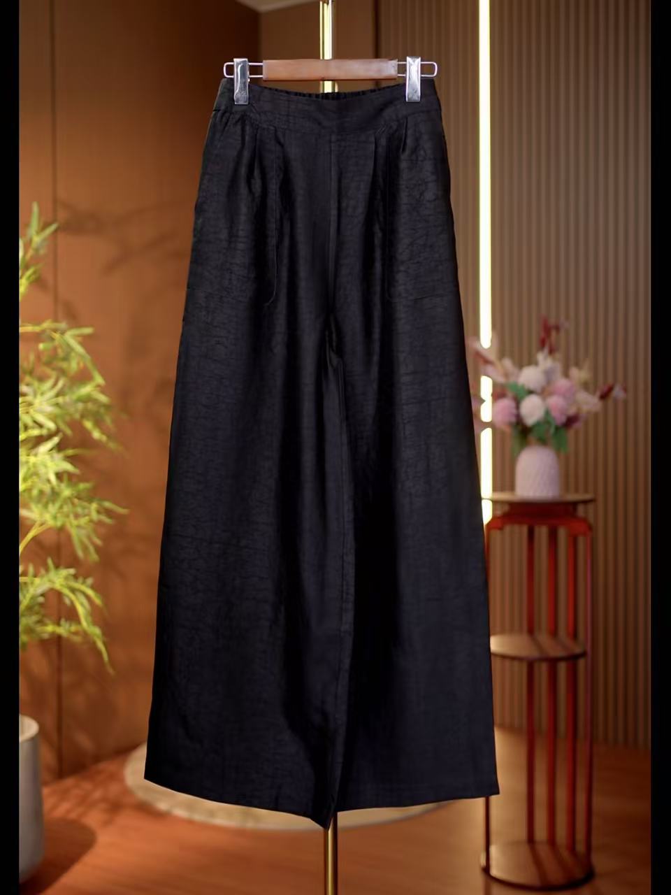 广茂-新中式阔腿裤0164