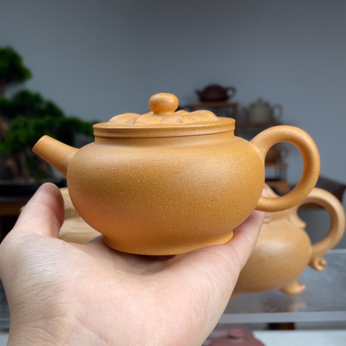 【闪购商品】紫砂茶壶黄段莲灯容量170cc