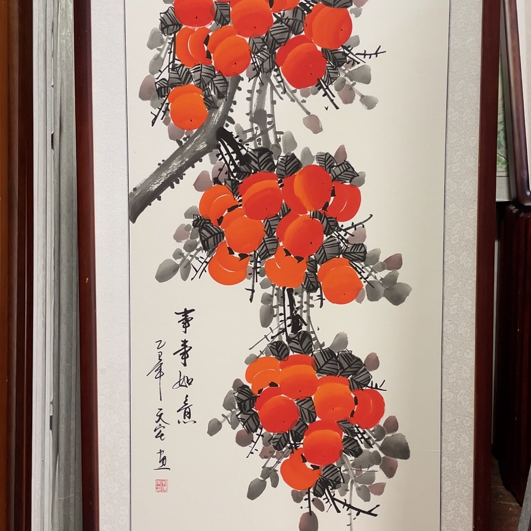 国画带框尺寸63*123厘米