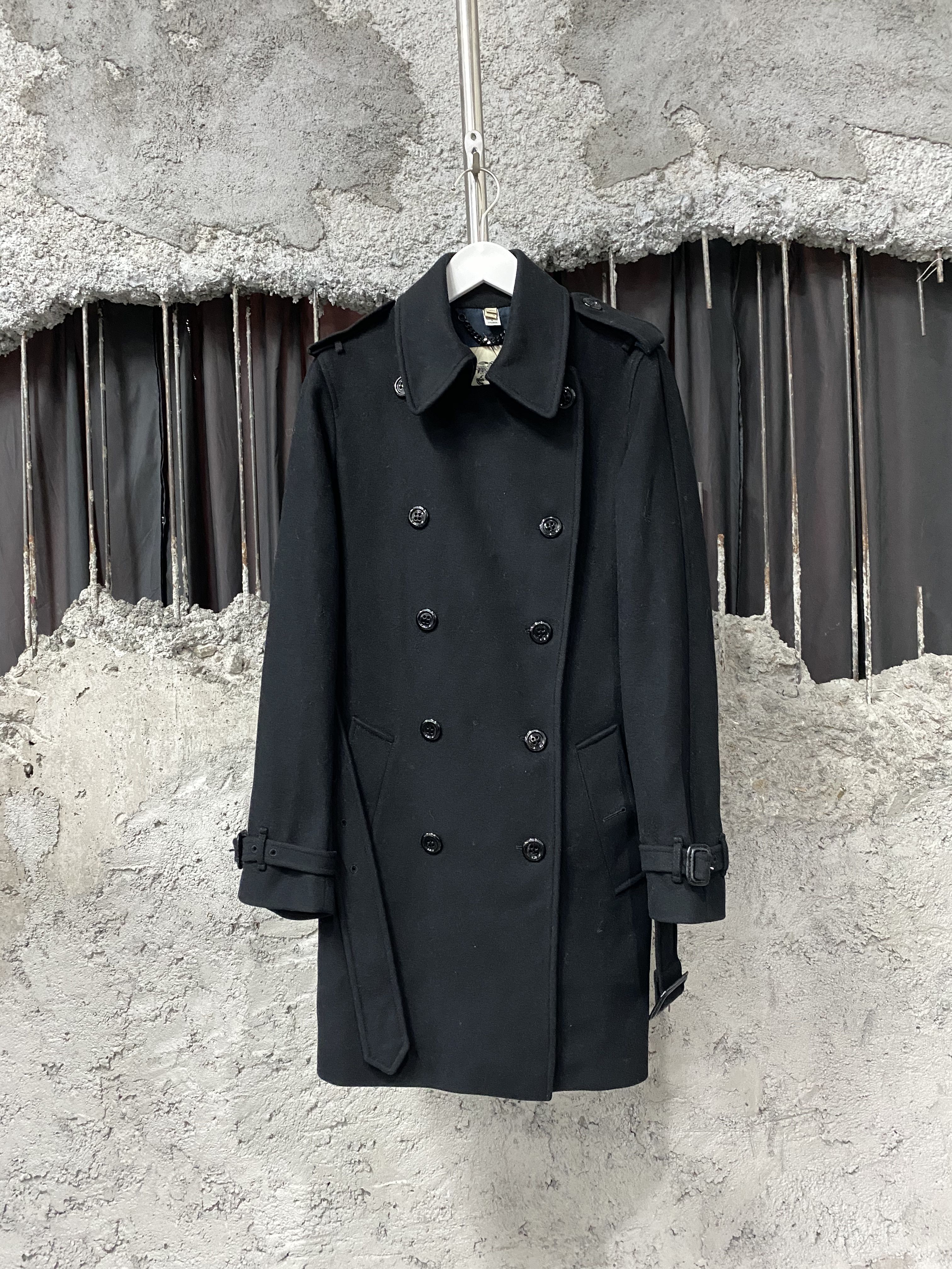 99新 BURBERRY/博柏利 大衣/uk6码 时尚潮流简约百搭外套中长款