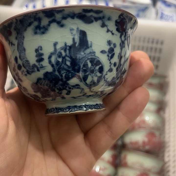 摆件陶景德镇陶瓷主人杯1333