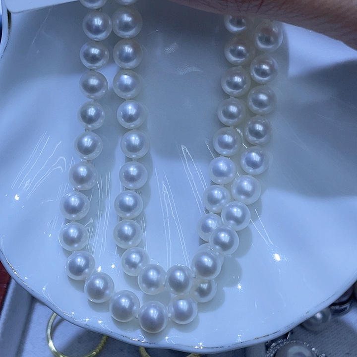淡水珍珠颈饰银S925镶嵌H****a
