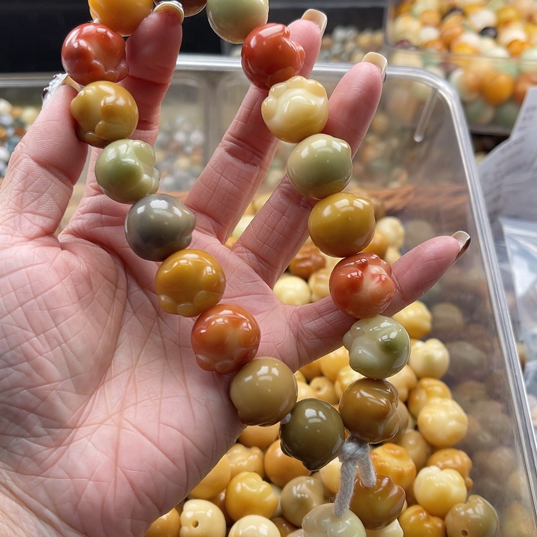 白玉菩提吊坠用****0C/16mm/20颗