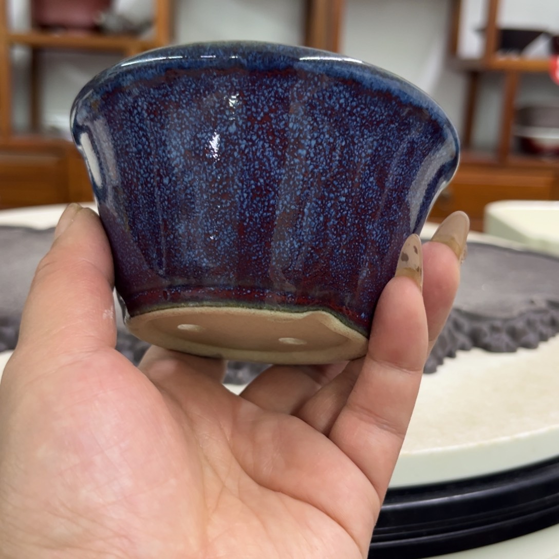 紫砂花盆瑕疵5-10.5。。。