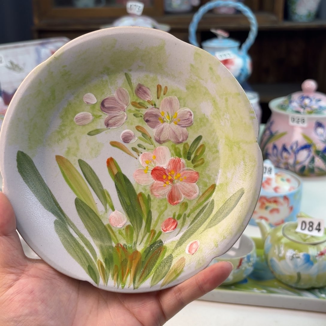 景德镇手绘高温釉下彩陶瓷茶具