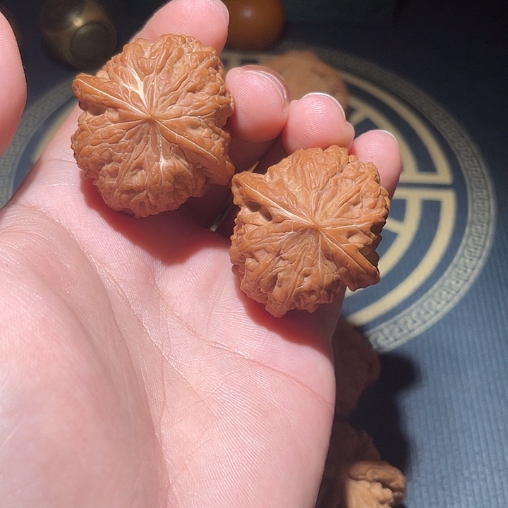 旭***航吊坠文玩核桃39➕尺寸平谷凹底