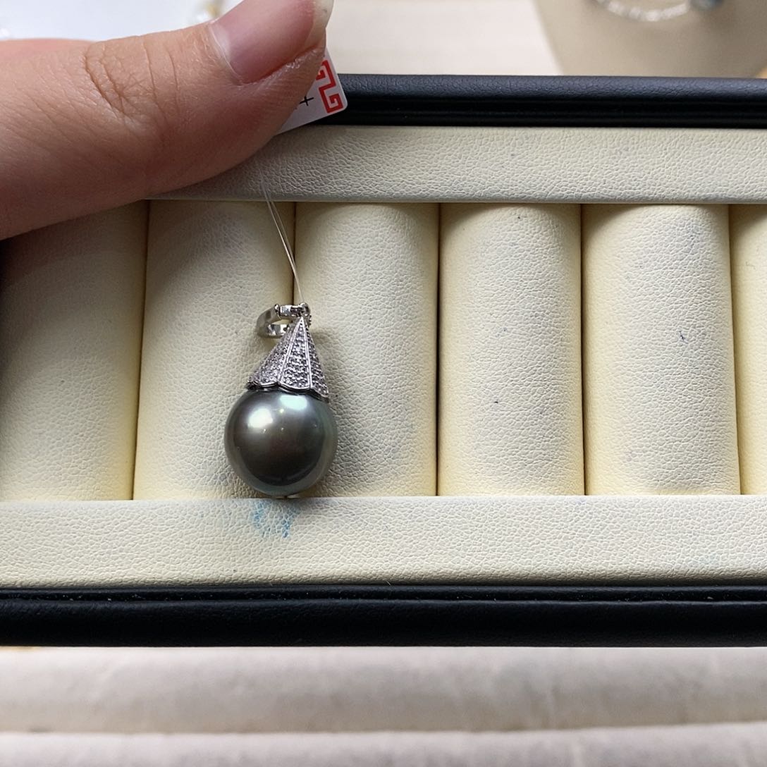 海水珍珠颈饰银S925镶嵌