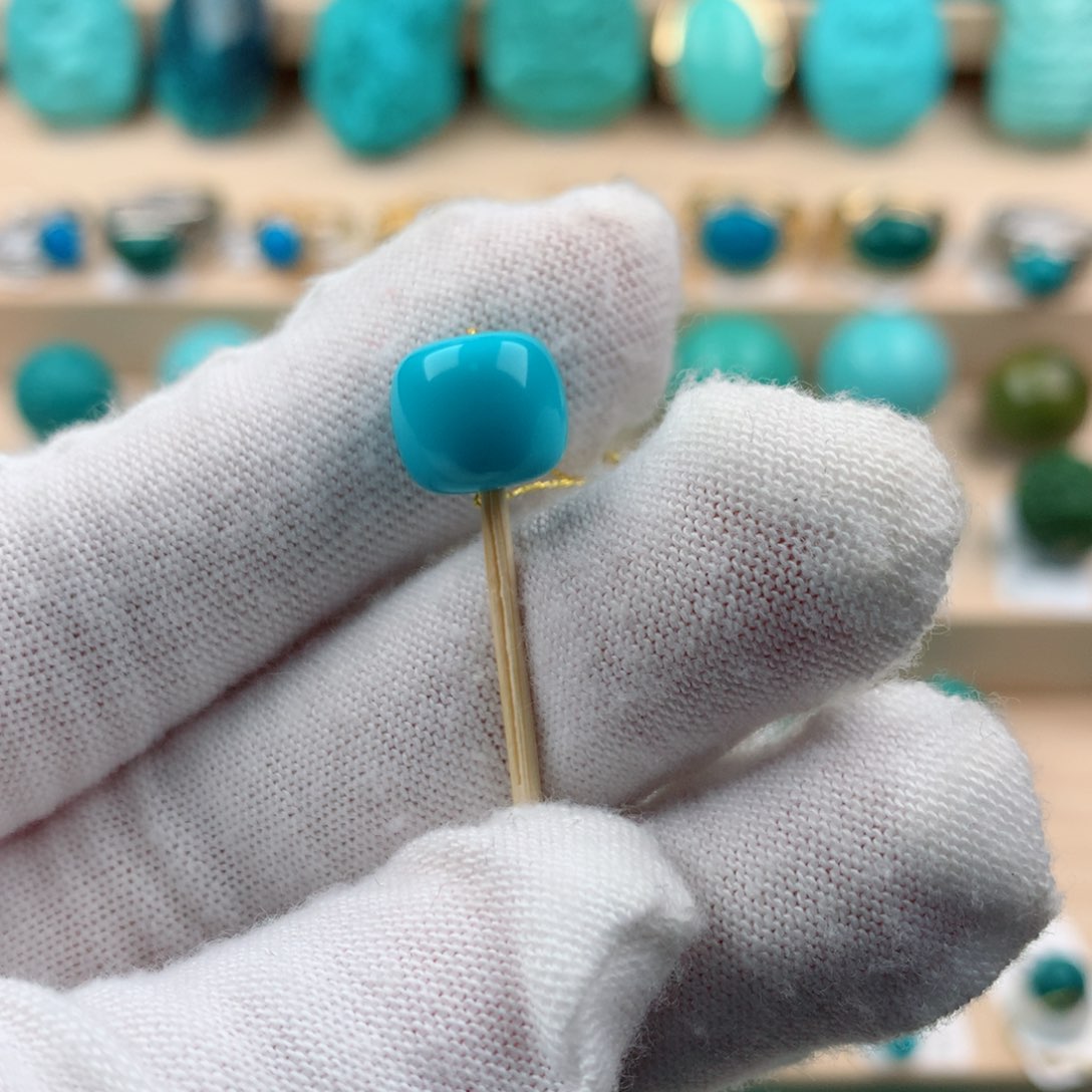 绿松石未镶嵌配饰扮***虎